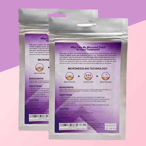 Care Me Microdart Dark Spot Patch - 127 Micropoints for Fading Acne Marks & Dark Spots | 9 Patches