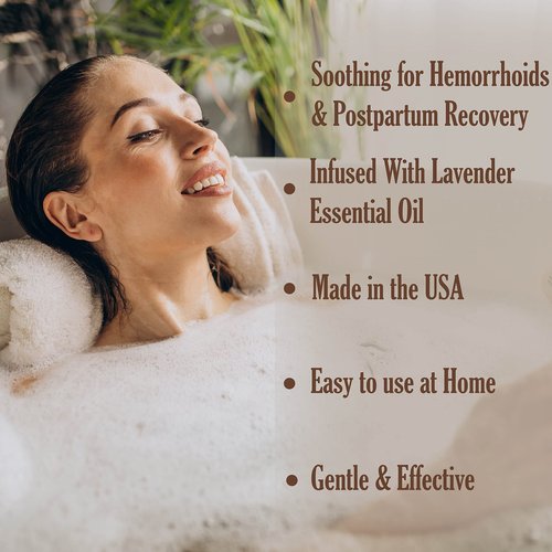 Aromasong Sitz Bath Soak 2lb – Sitz Bath Salt for Hemorrhoid & Postpartum Care – Dead Sea & Epsom Salt Soak with Lavender, Chamomile & Tea Tree – Natural Sitz Bath Salts – Made in USA