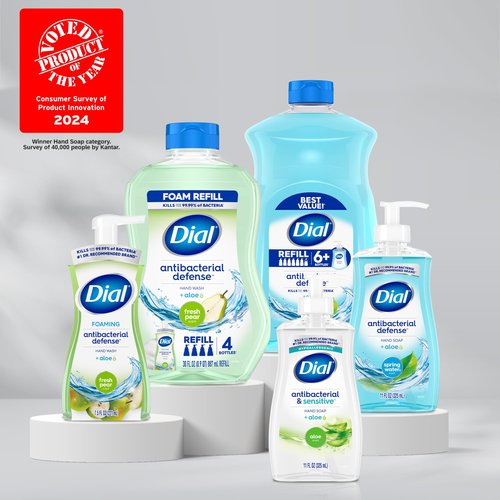 Dial Antibacterial Foaming Hand Wash Spring Water Scent, 30 Ounce Pack of 4 and 52 Ounce Hand Soap Refills