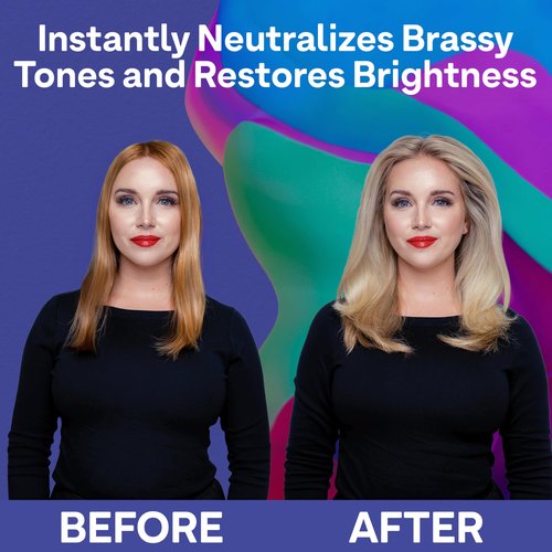 Colorproof Daily Blonde Shampoo 8.5 Fl. Oz. Sulfate Free Shampoo for Blonde Color Treated Hair with Citrus, Jasmine & Coconut Milk Scent for Cleansing & Toning