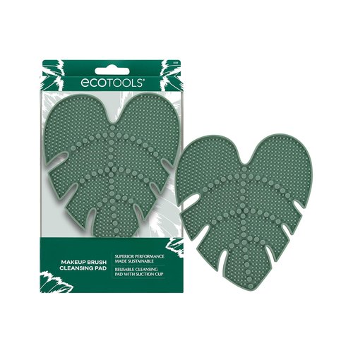 EcoTools Makeup Brush Cleansing Pad - Deep Cleaning Silicone Mat with Suction Cup | Easy to Clean, 1 Count