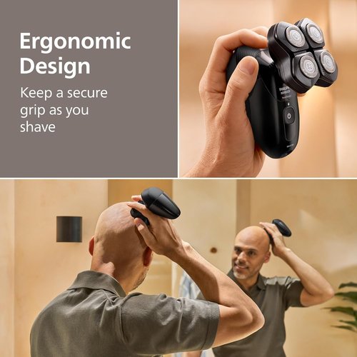 Philips Norelco Head Shaver Pro 5000 Series - Electric Shaver with 360° Flexing Head & ComfortCut Blades for Gentle, Clean Shave | Model HS5980/40