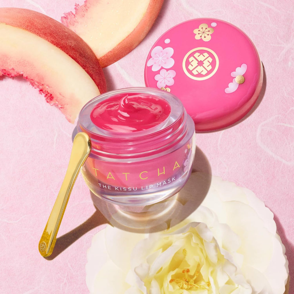 TATCHA Pure Pores & Lush Lips Set - Matcha Cleanse, Water Cream & Plum Blossom Kissu Lip Mask ($119 Value)