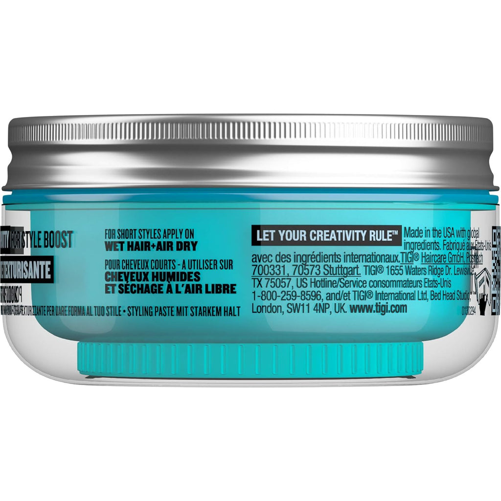 TIGI Bed Head Manipulator Texturizing Putty - Firm Hold Styling for Short to Medium Hair | 2.01 oz