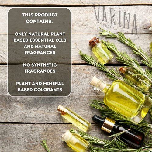 Varina Natural Soap Mens Variety Bar Soap - Gentle Cleansing for Sensitive Skin, Fresh - 10 Pack - Handmade Soap