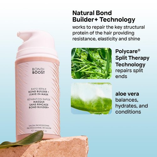 BONDIBOOST Rapid Repair Bond Builder - Leave-In Treatment for Dry, Damaged Hair | 3.38 fl oz, Strengthens & Restores Shine