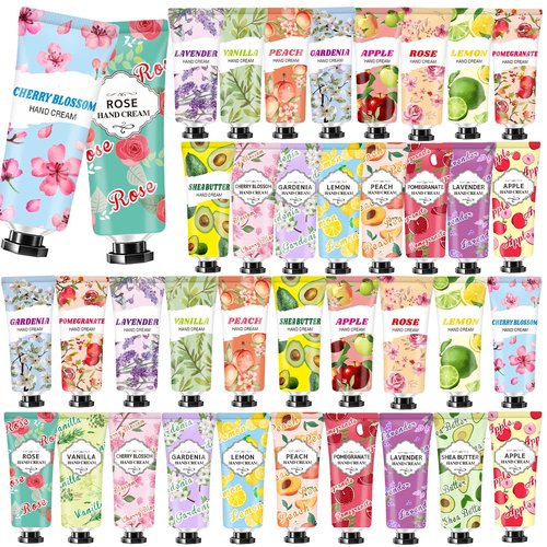 38 Pack Hand Cream Bulk Gifts,Easter Basket Stuffers,Mothers Day Gifts for Mom,Teacher Appreciation Gifts,Nurse Week Gifts for Women,Birthday Gifts for Teen Girls Hand Lotion for Dry Cracked Hands