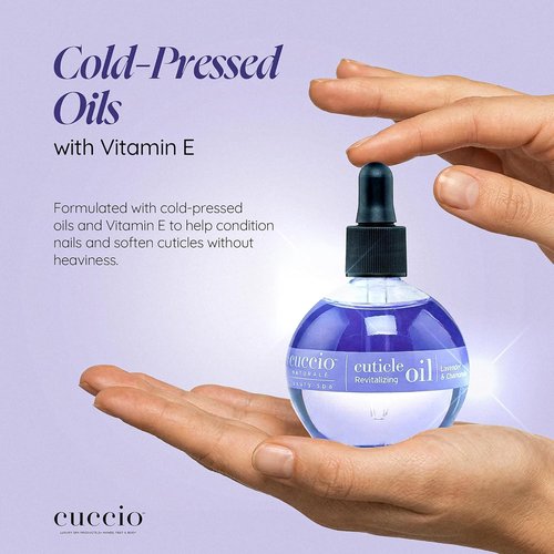 Cuccio Naturale Revitalizing Cuticle Oil - Lightweight Lavender & Chamomile Hydrating Formula | 2.30 Fl Oz