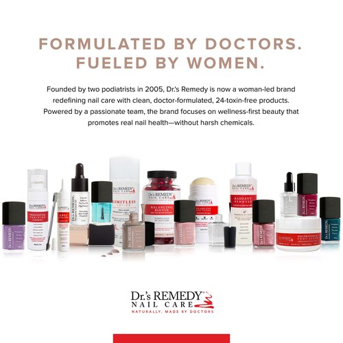 Dr’s Remedy Enriched Nail Polish: Non Toxic, All Natural, and Organic - Doctor Formulated: Strengthens, Restores, Heals, and Protects '24-Free' - PLUCKY Plum