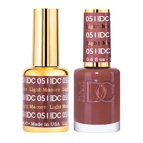 DND Gel Polish Set - Brown Collection | UV/LED Gel Polish & Air Dry Nail Lacquer Duo, 0.5 Fl Oz Each