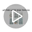 Blue Stripes Pumpkin Fall Kitchen Towels Set of 6 - 18x26 Inches