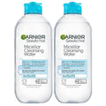 Garnier Micellar Water - Waterproof Makeup Remover & Hydrating Cleanser for Sensitive Skin | 13.5 Fl Oz (400mL), 2 Count