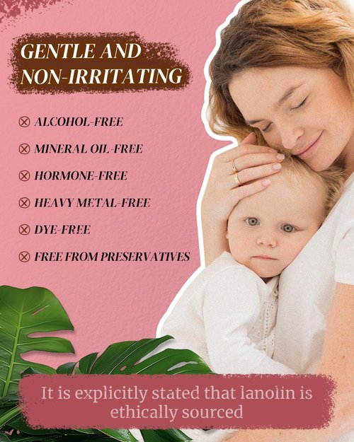 larosanna Australian Lanolin Cream,Natural Lanolin Cream for Itchy Dry Skin,Organic Lanolin Oil Moisturizer for Body and Face,3.53 fl oz
