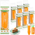 Skiennix Carrot Lip Balm - 6 Pcs Moisturizing Easter Beauty Gifts | Nourishing Spring Basket Stuffers