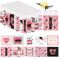 50 Pcs Valentine's Galentine's Day Gifts Lip Balms Bulk for Women Valentines day Lip Care Moisturizing Gift Favors Stuffers Birthday Party Supplies Decorations (pink heart)