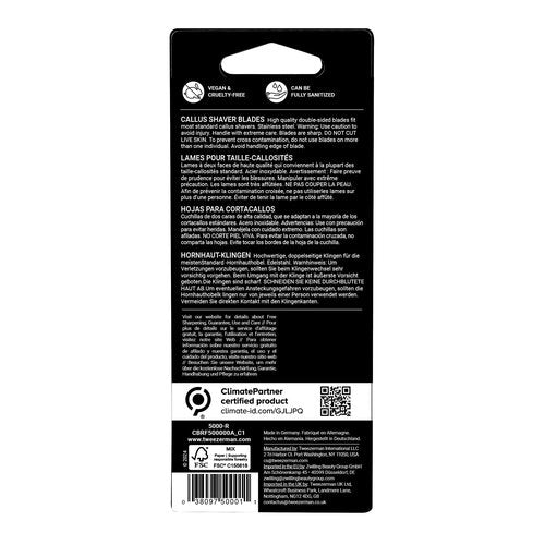 Tweezerman Replacement Callus Shaver Blades, 20 Count (Pack of 2)
