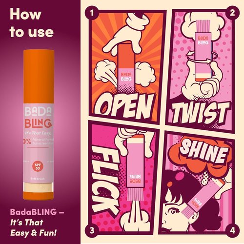 Bada Boom Bada Bling Shimmer Sunscreen Powder - Translucent SPF 50 with Sparkle Finish