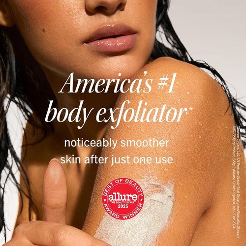First Aid Beauty KP Bump Eraser Body Scrub - 10% AHA Exfoliator for Keratosis Pilaris | 8 oz