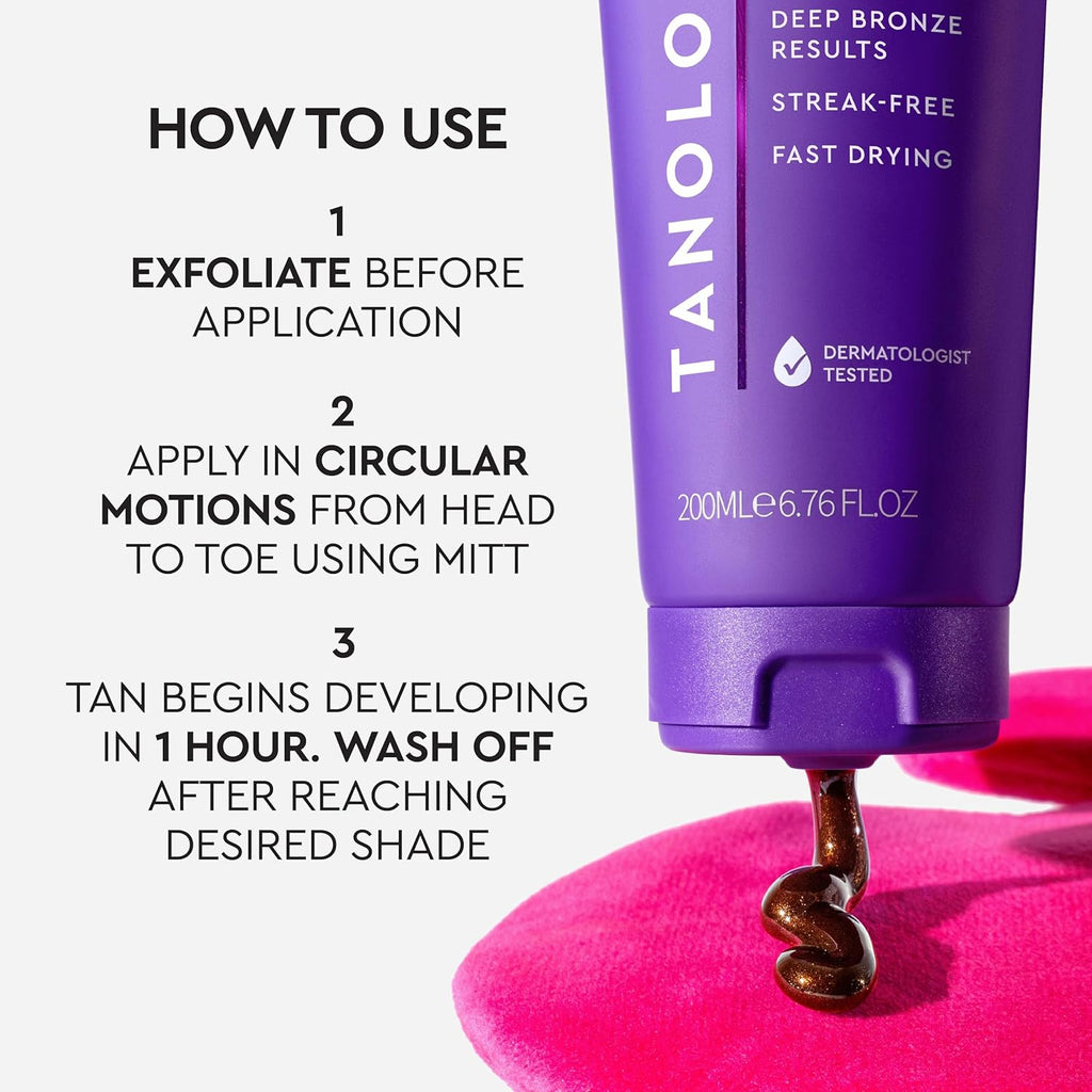 Tanologist Express Self Tan Gel - Extra Dark Formula | 6.76 fl. oz (200 ml) Tube for a Flawless Glow