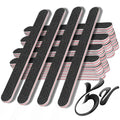 RedFlow Nail Buffer Set Contains 52 Nail Files, Double Sided 100/180 Grit Nail Files, Nail Buffering Files for Home and Salon Use (52 Pack)