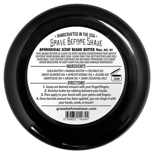 Grave Before Shave Beard Conditioning Butter - Leather & Cedarwood Scent | 4 oz.