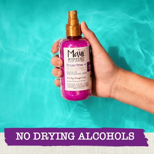 Maui Moisture Leave-In Conditioning Mist - Frizz-Free Shea Butter Spray for Curly Hair, 8 fl. oz