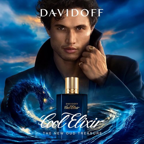 Davidoff Cool Elixir Parfum Intense - Woody Men's Cologne with Rose Oxide, Lavandin & Oud - Long-Lasting Fragrance