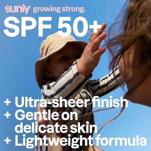 ATTITUDE Baby Mineral Sunscreen Lotion - SPF 50, Broad Spectrum Zinc Oxide, Water-Resistant, Unscented, 3 Oz