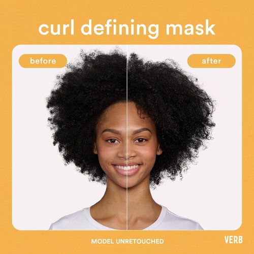 VERB Curl Defining Mask - Enhance Curl Definition & Retention - Moisturizing, Frizz Control | Vegan, Paraben-Free
