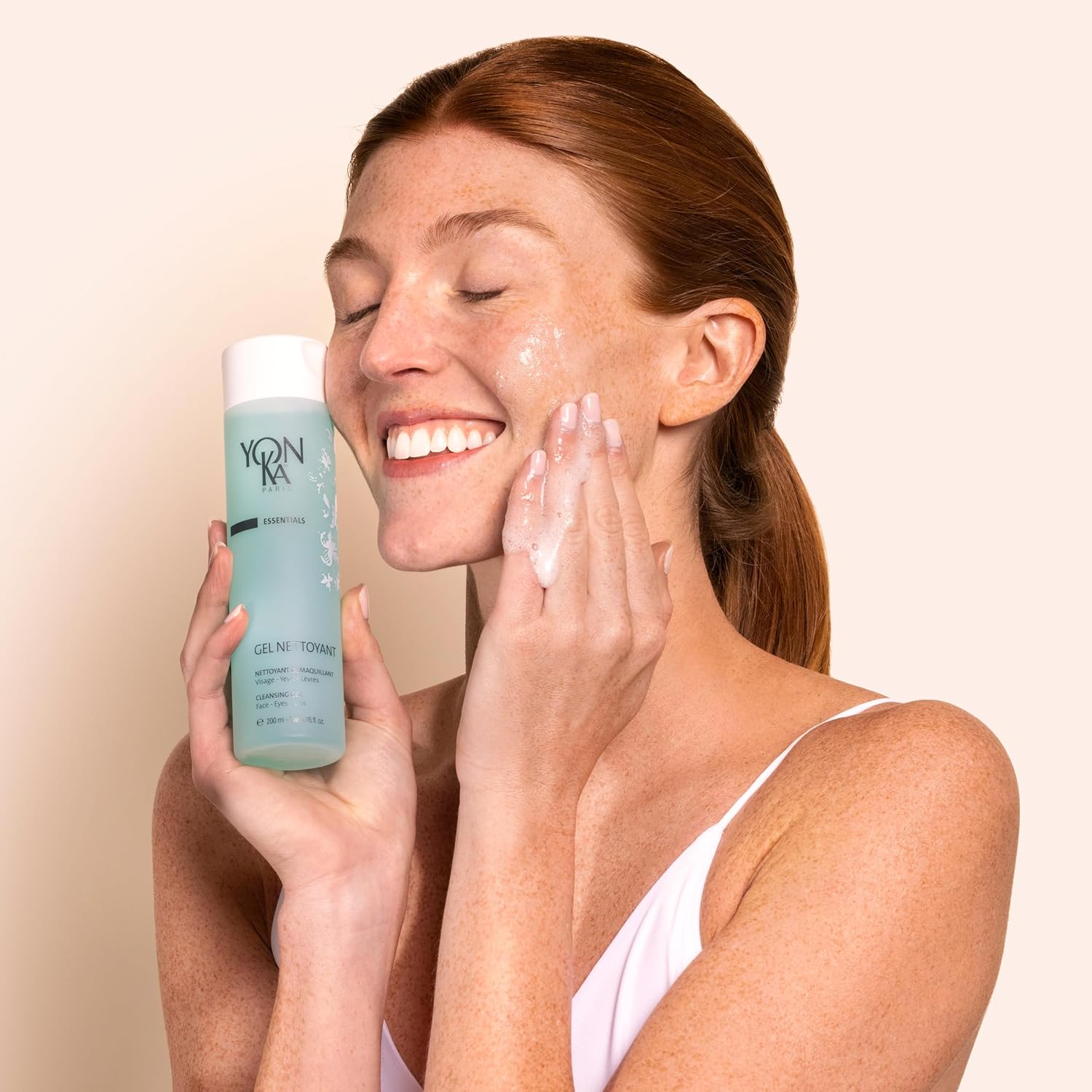 Yonka Gel Cleanser - Gentle Foaming Face Wash & Makeup Remover | Balances pH & Cleanses Pores | For Oily & Acne-Prone Skin
