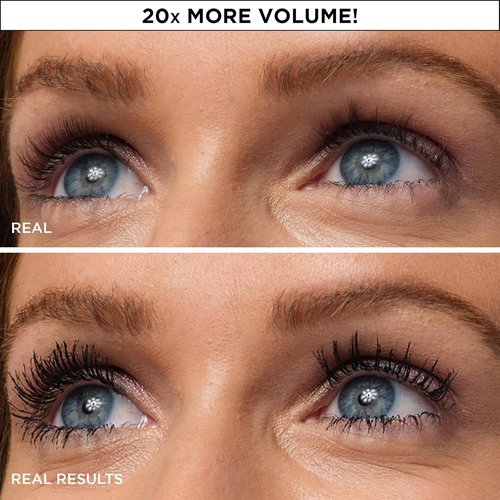 IT Cosmetics Superhero Waterproof Mascara - 24HR Volumizing Formula with Biotin & Peptides - Super Black, 0.3 fl oz