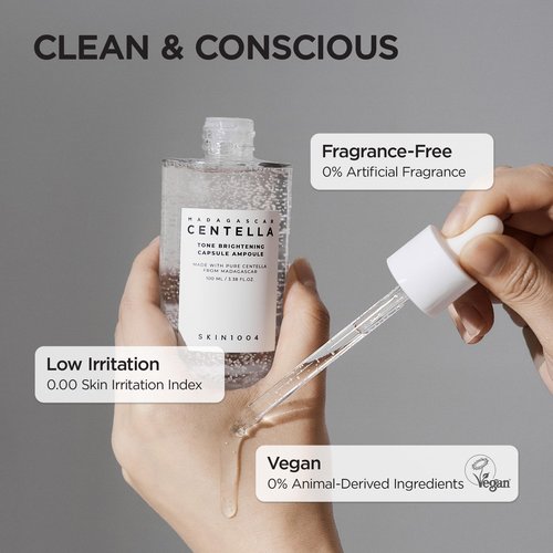 SKIN1004 Tone Balancing Capsule Ampoule, Valentine Gifts, Niacinamide Serum for Face, Korean Hydrating Facial Serum for Dark Spot & Skin Tone with Tranexamic Acid, Korean Skin Care (1.69 fl.oz)