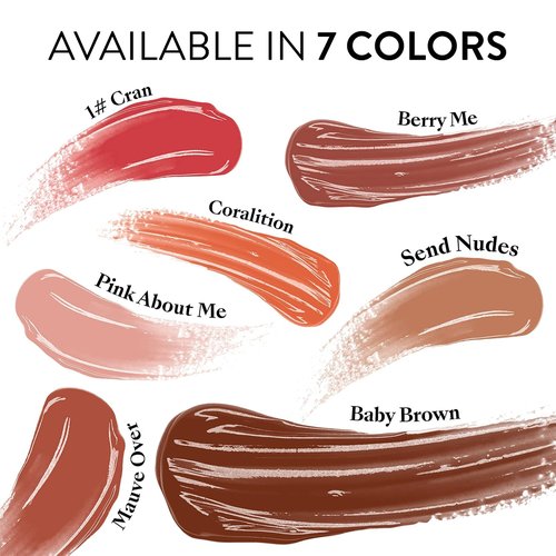 Mented Cosmetics Lip Gloss - Long-Lasting Tinted Lip Balm & Moisturizing Lipstick Topper | Baby Brown, Vegan & Cruelty-Free