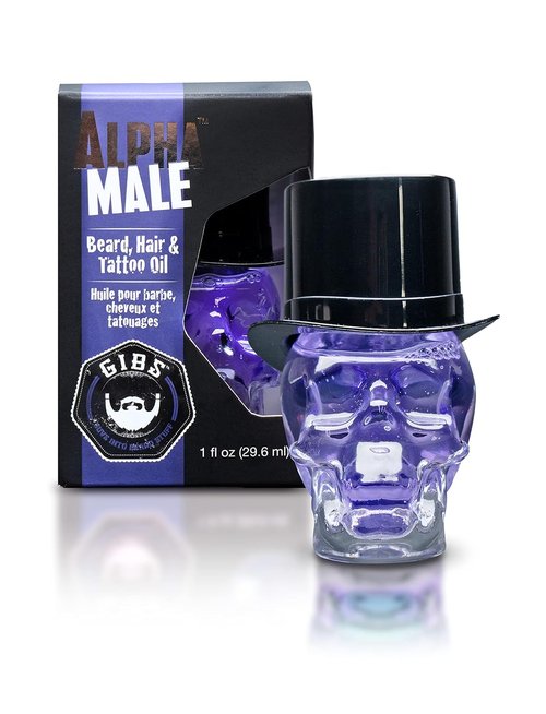 GIBS Grooming Beard Oil - Softens & Strengthens Hair - Travel Size 1 fl oz - Vitamin C & UV Shield