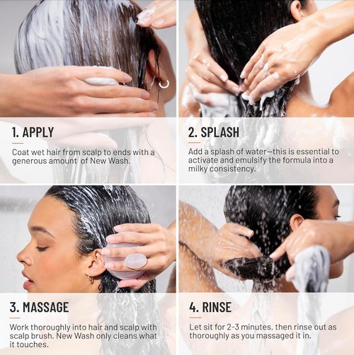 Hairstory New Wash Original - Fragrance-Free, Sulfate-Free Shampoo & Conditioner for Sensitive Scalp | 8 Fl Oz Refillable Bottle