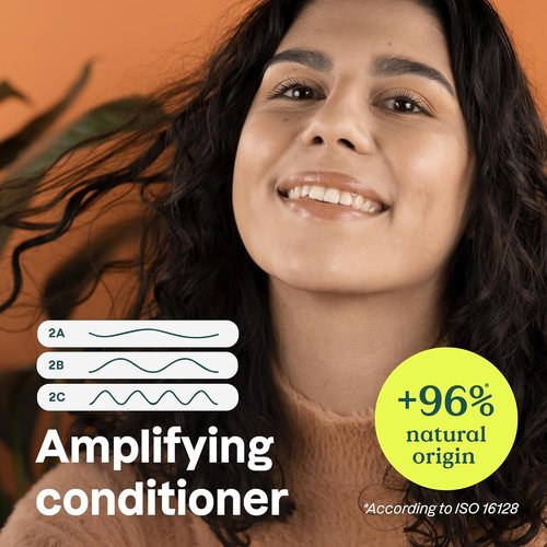 ATTITUDE Hair Shampoo & Conditioner Bundle - Vegan, Plant-Based, Coconut Oil for Wavy & Curly Hair | 16 Fl Oz