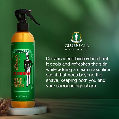 Clubman After Shave Lotion - Classic Barber Splash with Soothing Scent | 16 fl oz