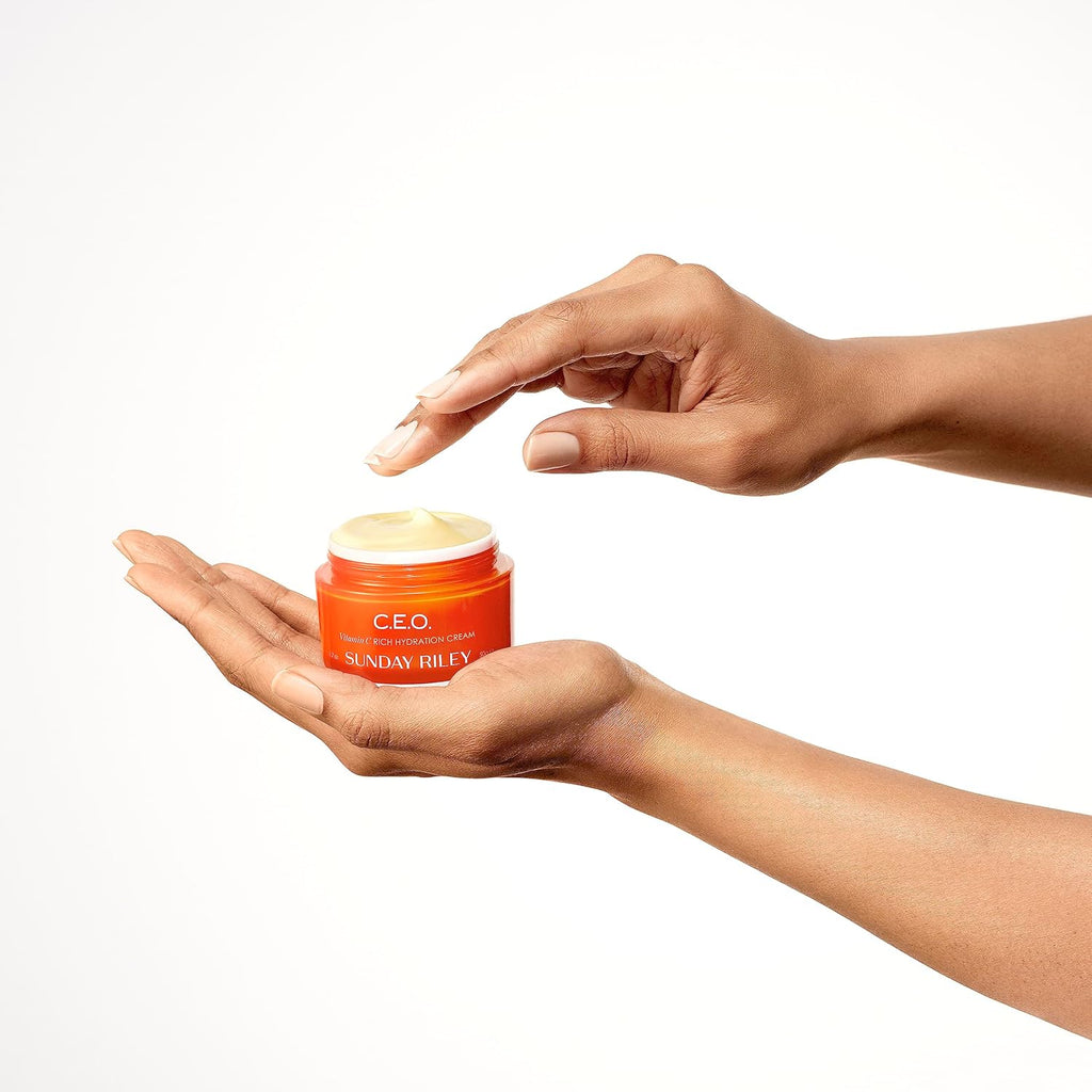 Sunday Riley C.E.O. Vitamin C Rich Hydration Cream - Brightening Face Moisturizer 1.7 oz