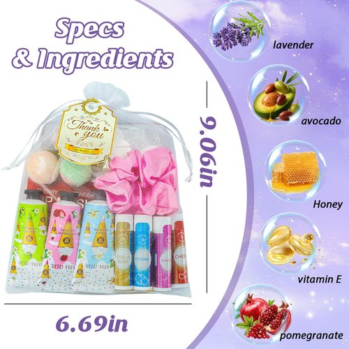 80PCS Spa Party Favors, Include Face Masks, Lip Balm, Hand Cream, Under Eye Patches, Lip Mask, Foot Bath Bombs, Hair Bands,Sleepover Spa Party Supplies,Birthday Kit for Women Girls Gift Skincare Set