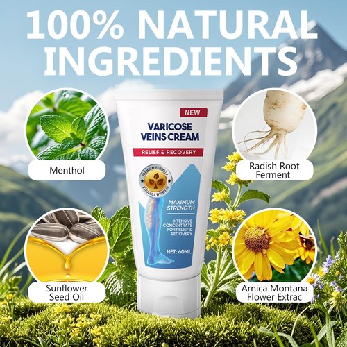 ITECFREELY Varicose Veins Cream, Improve Blood Circulation Varicose Veins Care, Fast Soothe Cream for Legs