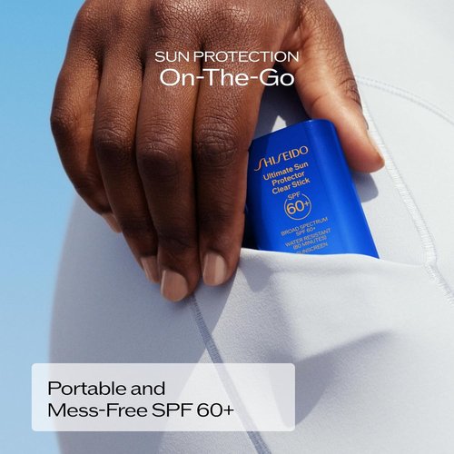 Shiseido Clear Sunscreen Stick - Invisible Broad-Spectrum Protection - Lightweight Formula for All Skin Types