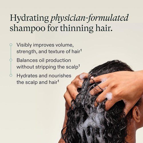 Nutrafol Shampoo - Cleanse & Hydrate Hair and Scalp | Boost Volume, Strength & Texture - Color Safe, Sulfate Free