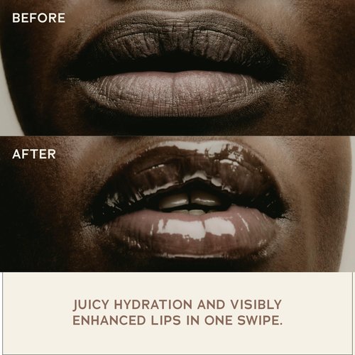 SWEET JULY SKIN Lip Treatment - Hydrating & Plumping Lip Balm with a Lip Peptide and Antioxidant Fruit Oils, Smooths & Softens, Vegan, Clean, 0.5 oz (Essential)