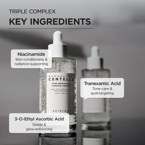 SKIN1004 Tone Balancing Capsule Ampoule, Valentine Gifts, Niacinamide Serum for Face, Korean Hydrating Facial Serum for Dark Spot & Skin Tone with Tranexamic Acid, Korean Skin Care (1.69 fl.oz)