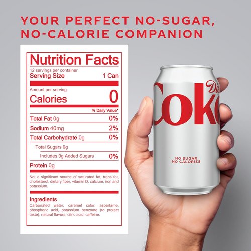 Diet Coke | Soft Drink Cans - Refreshing 12 Fl Oz, 12 Pack for Ultimate Enjoyment