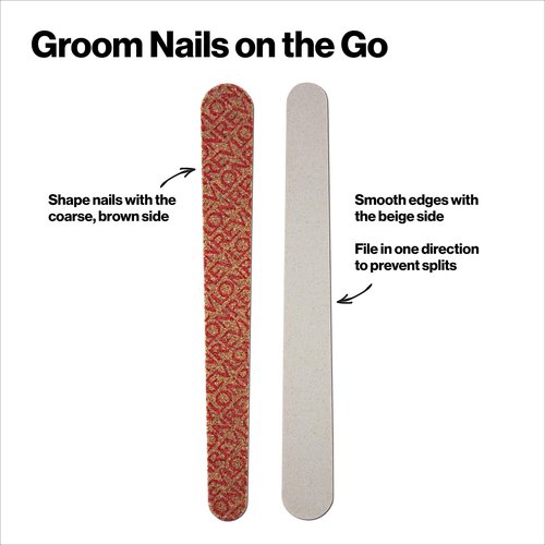 Revlon Compact Emery Boards Nail File,Dual Sided for Shaping and Smoothing Finger and Toenails,24 Count (Pack of 2)