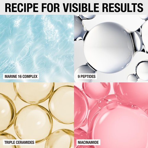 BYRANA Jeju Island Peptide Barrier Face Serum – Korean Vegan Skincare with 9 Peptides, Ceramides, Hyaluronic Acid, Niacinamide & Marine Complex – Hydrating, Firming & Barrier Support – 1.7 oz