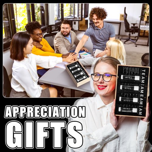 Sacubee 30 Pack Employee Appreciation Gift Lip Balms Bulk Staff Teacher Team Volunteer Thank You Gift Nurse Volunteers Appreciation Party Favor for Women Men Coworkers(Team,Black)