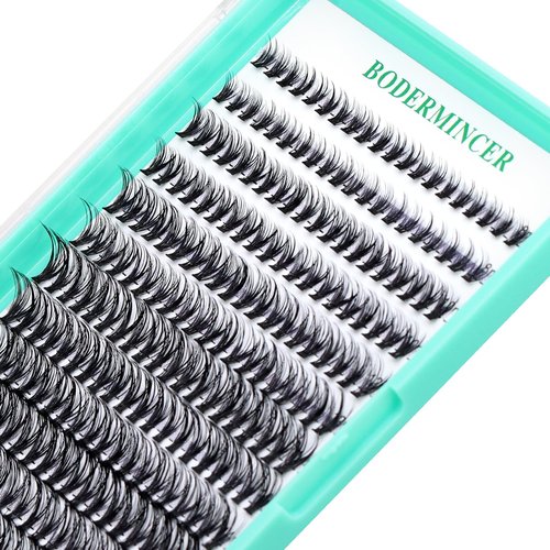 Bodermincer 20D-8-9-10-11-12mm MIX Lash Clusters Wispy Eyelash Clusters 240pcs D Curl (20D-8-9-10-11-12mm MIX)