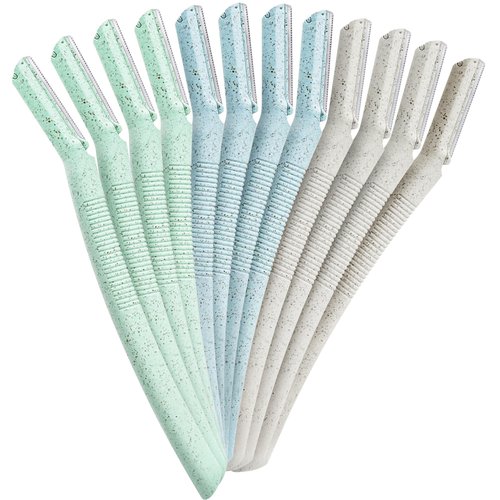 ennva Eyebrow Razor for Women | Dermaplane Facial Razor for Face | Hair Trimmer Face Razor for Body Use | Multipurpose Facial Hair Removal Disposable Blades Eyebrow Shaper Tool - 12pcs